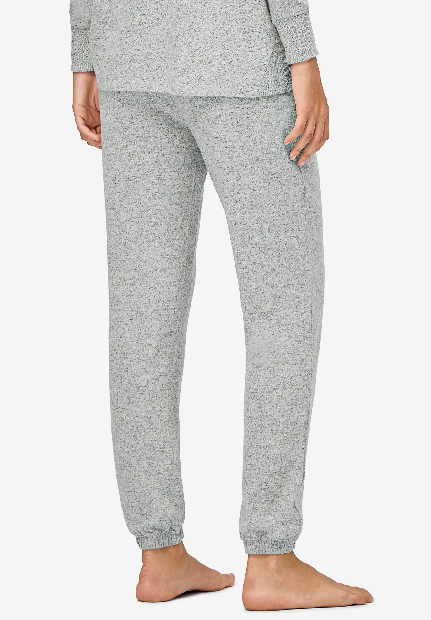 Marled Knit Jogger Pants, MARLED GREY, on-hover image number 1