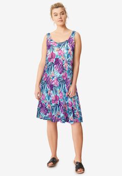 Crossover Back Tank Dress