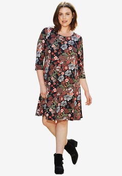 Plus Size Black Casual Dresses 