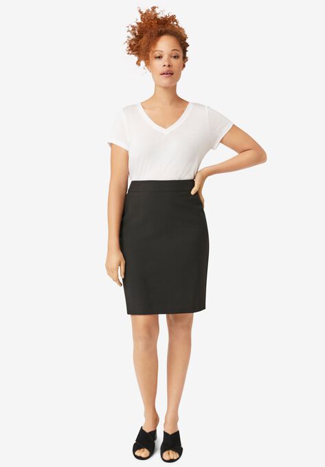 Pencil Skirt, BLACK, hi-res image number null