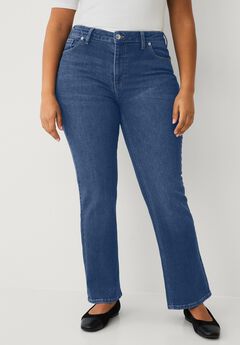 Mid-rise Stretch Bootcut Jeans