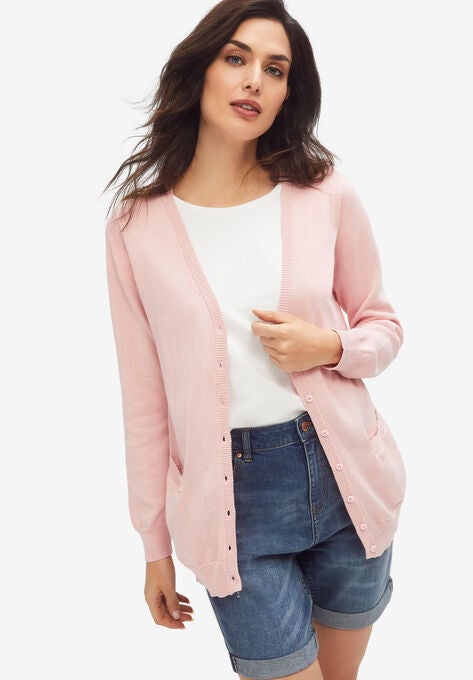 Everyday Cardigan, PINK SHERBERT, hi-res image number null
