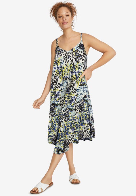 Bali Point Hem Dress, MULTI PRINT, hi-res image number null