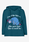 Disney Women's Hooded Sweatshirt Teal Eeyore, , alternate image number null