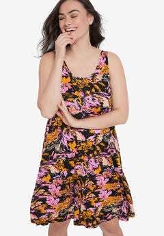 Crossover Back Tank Dress