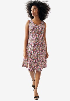 Knit Fit and Flare Knit Dress