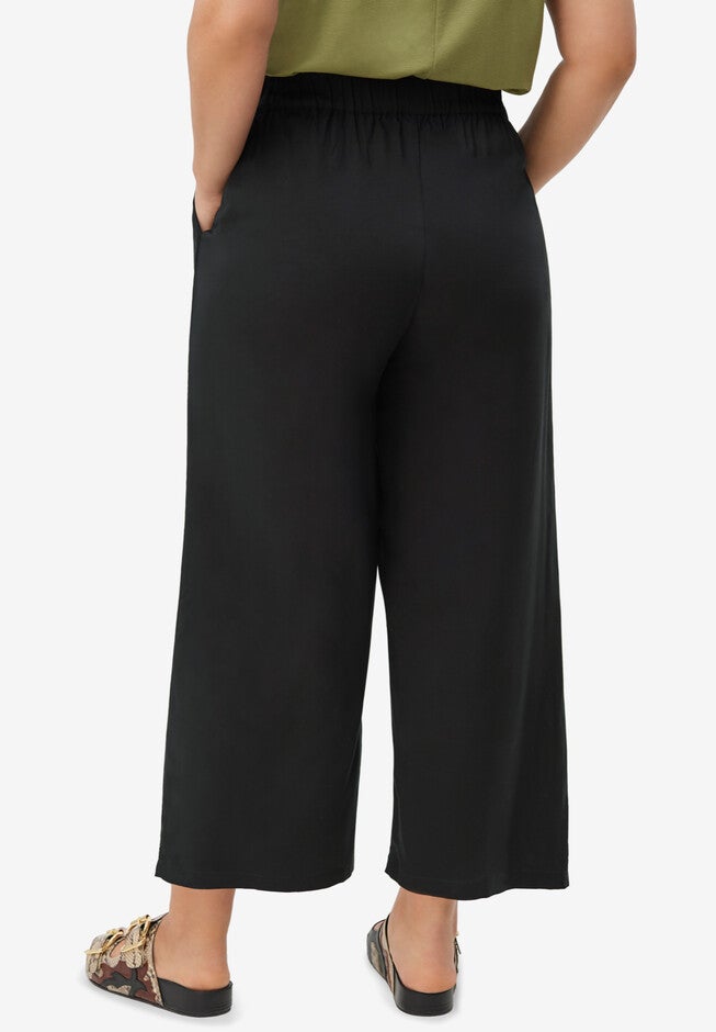 Cropped Soft Pants, , on-hover image number 1