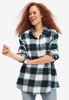 Plus Size Trendy Long Sleeve Shirts