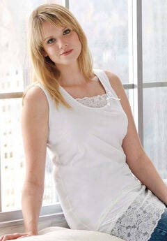 Lace Hem Tunic Tank