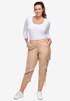 womens capri cargo shorts