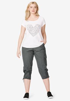 Stretch Cargo Capris by ellos®