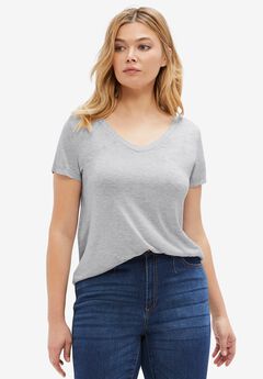 Drapey V-Neck Tee