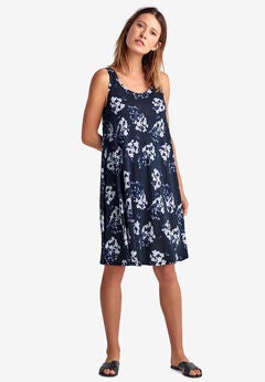 Crossover Back Tank Dress