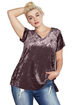 Plus Size Short Sleeve Tops