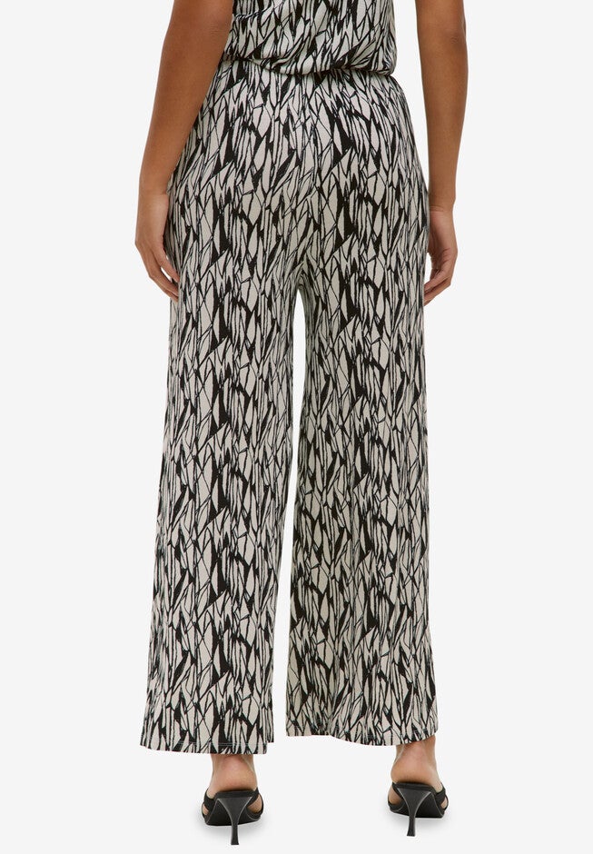 Wide Leg Knit Pull-On Pants, , on-hover image number null