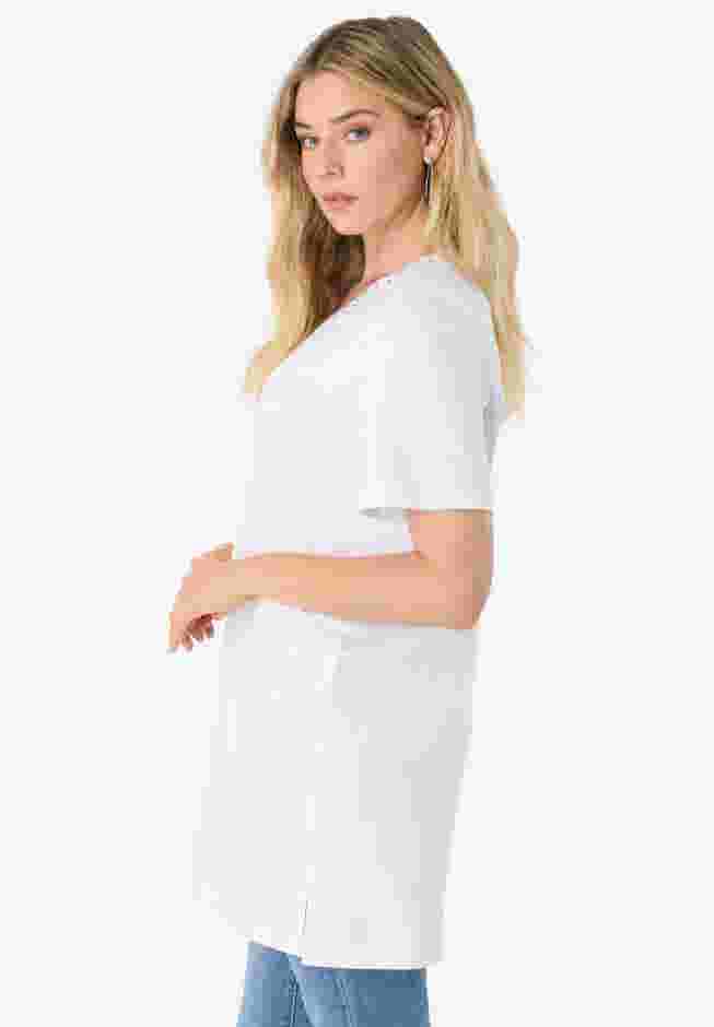 Ultimate Rhinestone V Neck Tunic image number 2