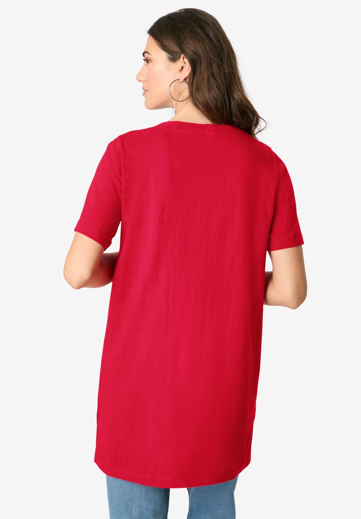 Ultimate Rhinestone V Neck Tunic image number 1