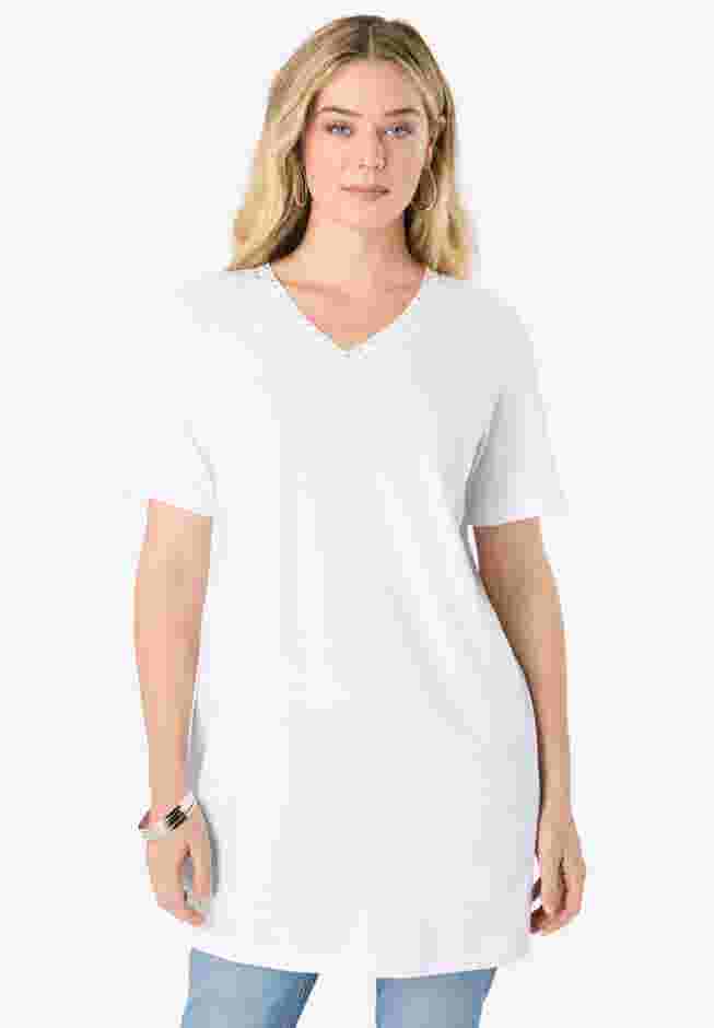Ultimate Rhinestone V Neck Tunic image number 0