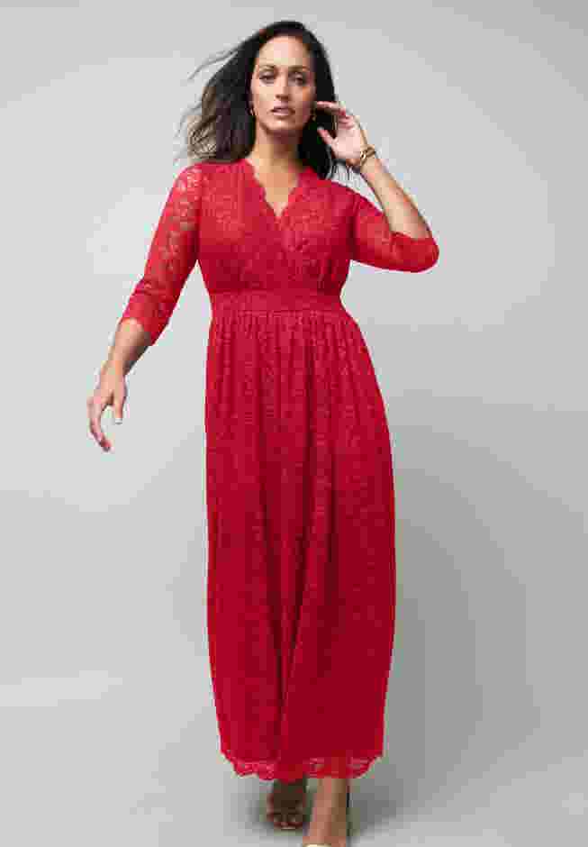 Stretch Lace Maxi Dress image number 0