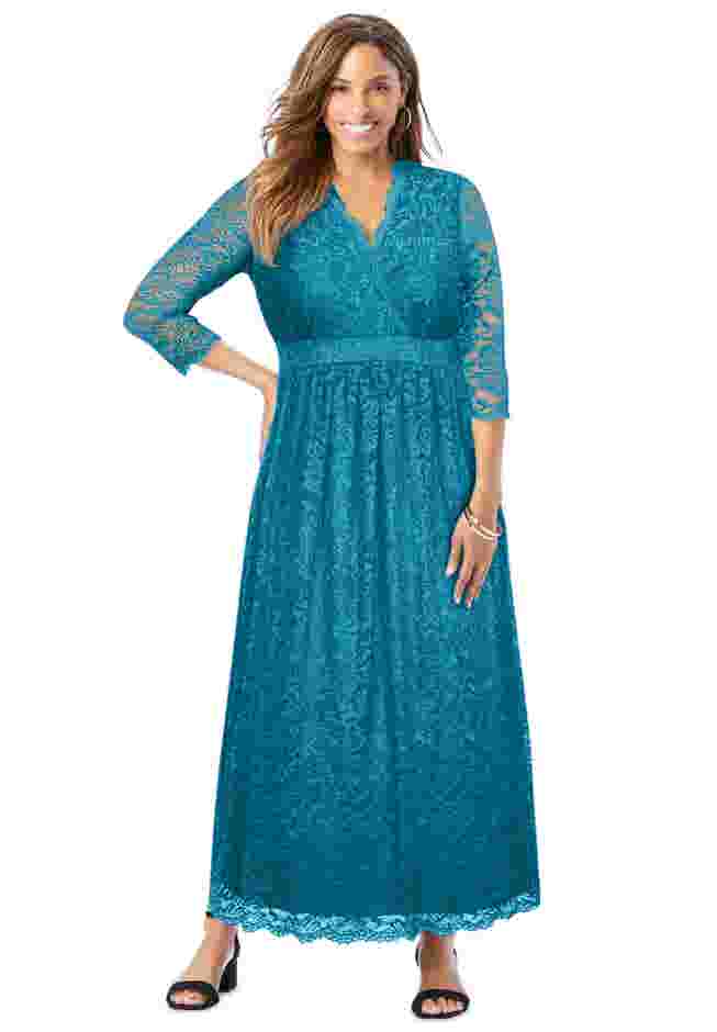 Stretch Lace Maxi Dress image number 0