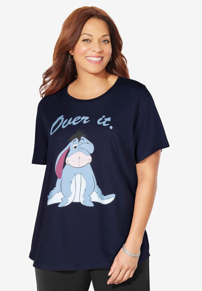 Disney Navy Eeyore Short-Sleeve Tee image number null