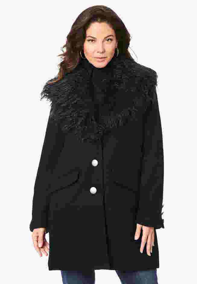 Short Wool Blend Coat image number 0
