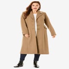 Plus Size Long Tailored Wool Blend Coat image number 2