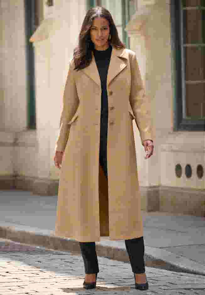 Long Wool Blend Coat image number 0