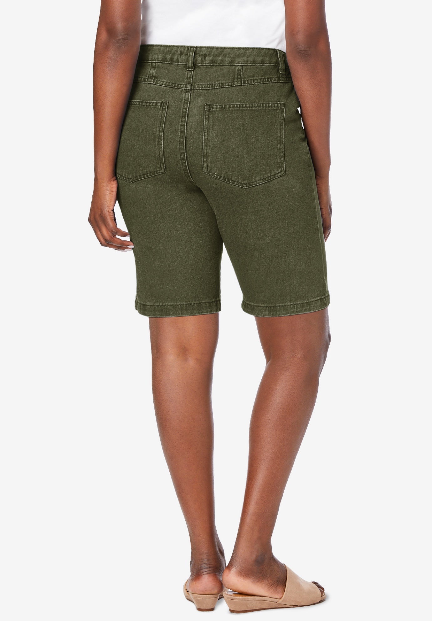 Classic Cotton Denim Shorts image number 1