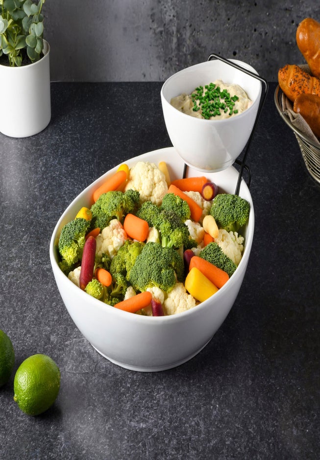 Gracious Dining 2-Tier Chip and Dip Serving Set image number 1