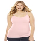 Plus Size Cami with Built-In Bra and Adjustable Straps image number null