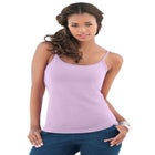 Plus Size Cami with Built-In Bra and Adjustable Straps image number null