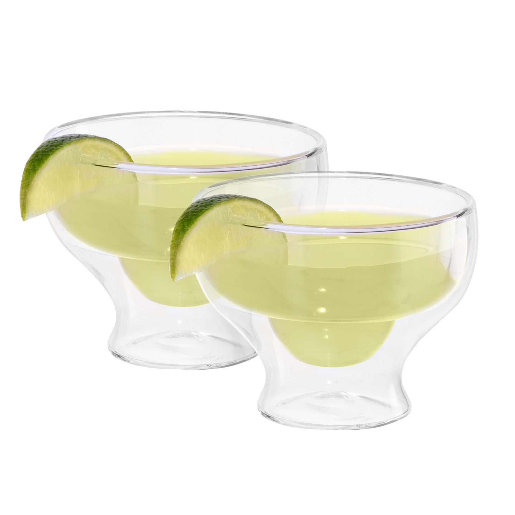 10 oz. Double Wall Margarita Glasses, Set of 2 image number 0