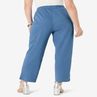 Soft Knit Straight-Leg Capri Pant image number null