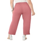 Soft Knit Straight-Leg Capri Pant image number null