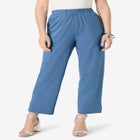 Soft Knit Straight-Leg Capri Pant image number null