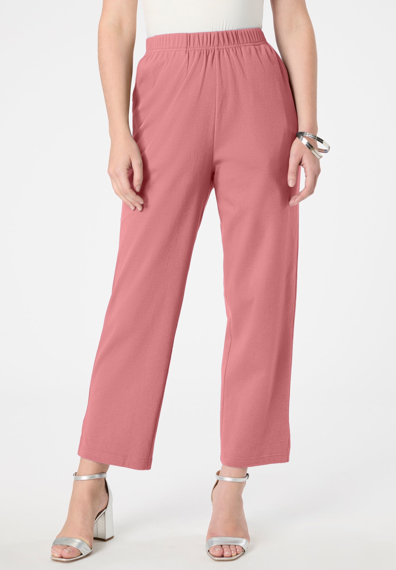Soft Knit Straight-Leg Capri Pant image number 0