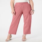 Soft Knit Straight-Leg Capri Pant image number null