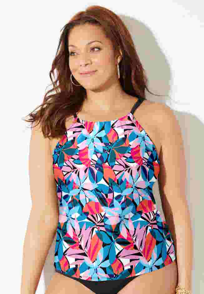 High Neck Tankini Top image number 3