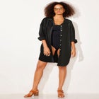 Essential Go-Anywhere Oversized Beach Shirt Cover Up image number null