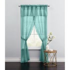 BH Studio Sheer Voile 5-Pc. One-Rod Curtain Set image number null
