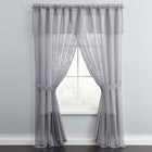 BH Studio Sheer Voile 5-Pc. One-Rod Curtain Set image number null