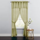 BH Studio Sheer Voile 5-Pc. One-Rod Curtain Set image number null