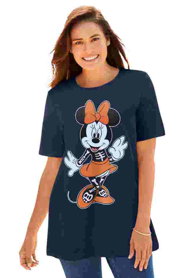 Disney Halloween Minnie Bone Tee image number 0