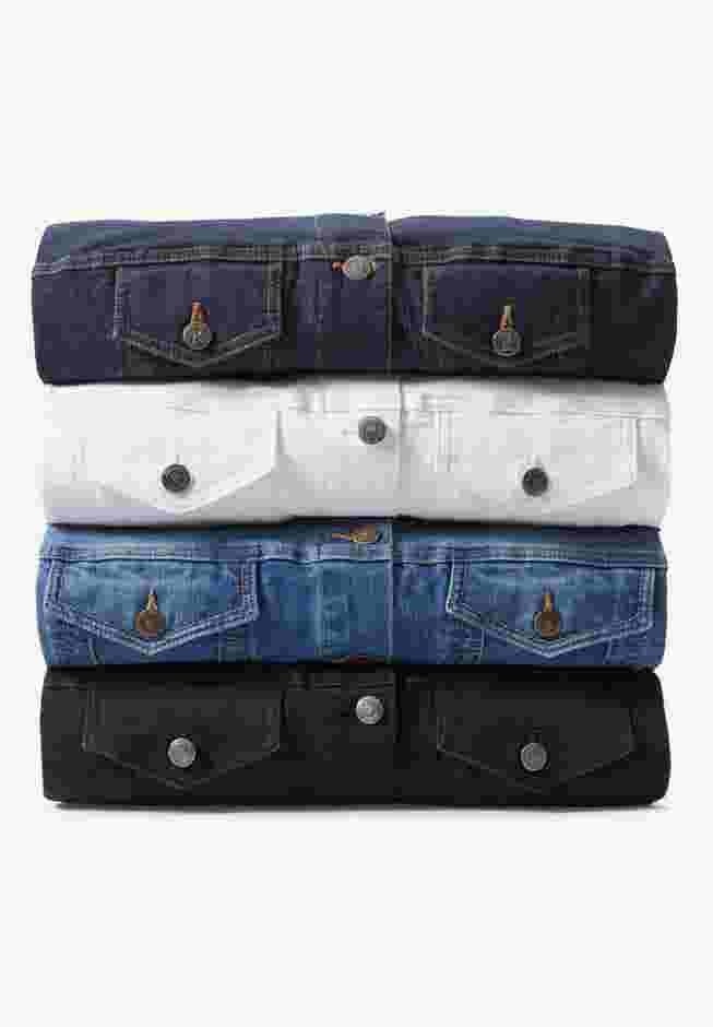 Boyfriend Stretch Denim Jacket image number 4