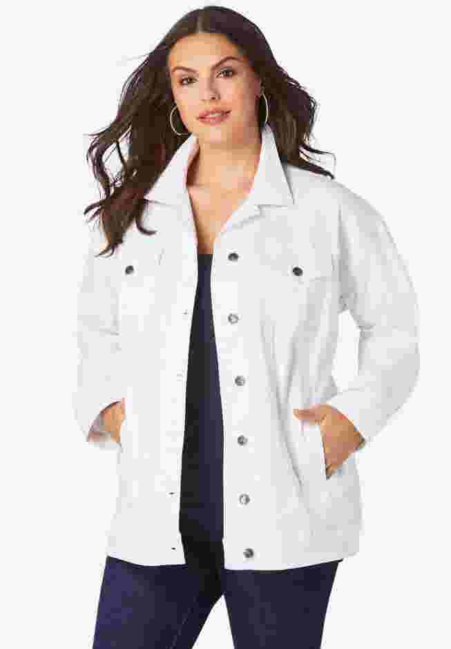 Boyfriend Stretch Denim Jacket image number 0
