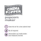 Salton&reg; Cinema Popper Popcorn Maker image number null