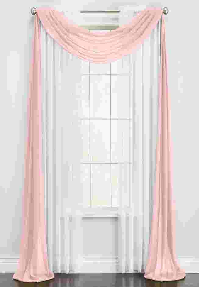BH Studio Sheer Voile Scarf Valance image number 0