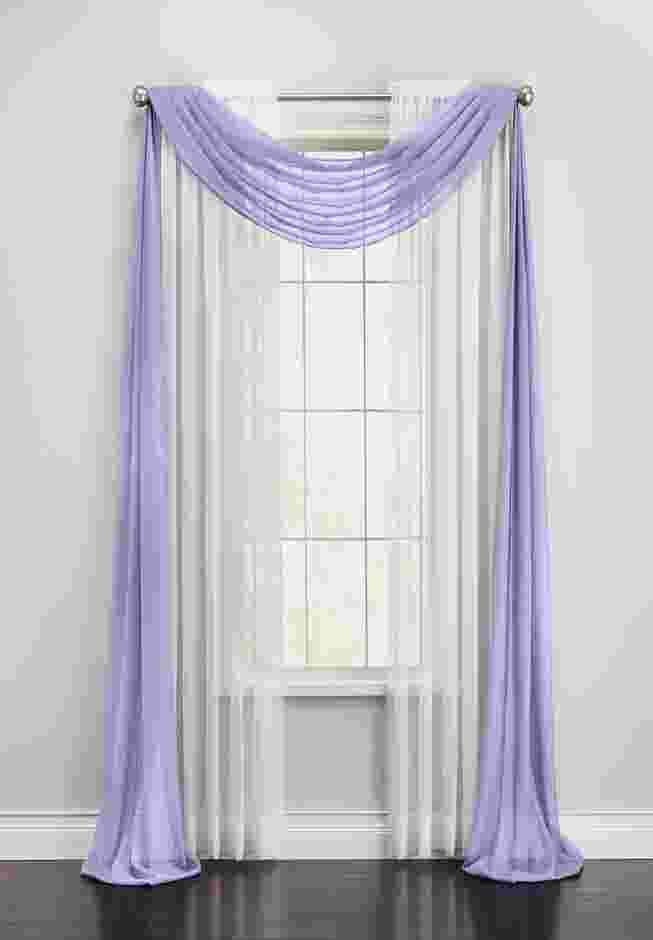 BH Studio Sheer Voile Scarf Valance image number 0