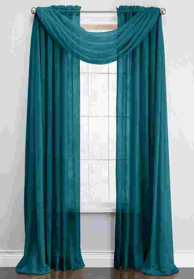 BH Studio Sheer Voile Scarf Valance image number 0